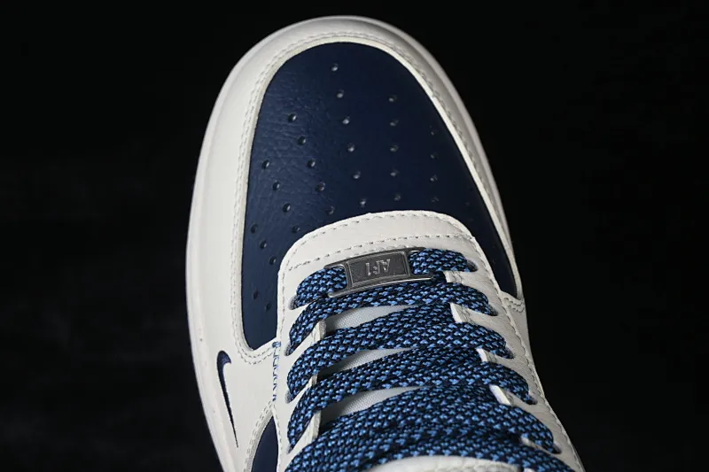 All Categories Nk Air Force 1 Air Force Series Nk Air Force 1 Low Air Force Low Nike Air Force 1'07 Low Beige and Blue Splicing Air Force One Low Casual Sneakers JP8028-067